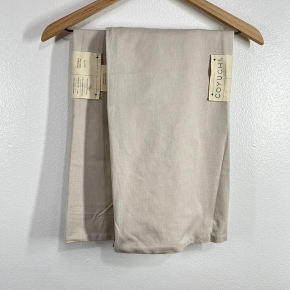 Coyuchi Organic Cotton Down Pillow Case Insert Standard Size White Bag Set‎ of 2 - Picture 1 of 7